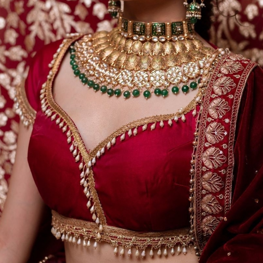 NEW Red bridal choli blouse